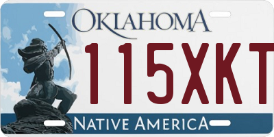 OK license plate 115XKT