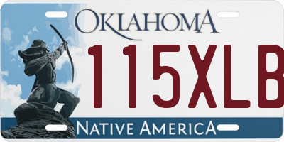 OK license plate 115XLB