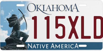 OK license plate 115XLD