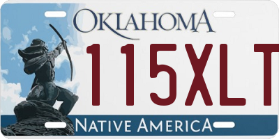 OK license plate 115XLT