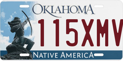 OK license plate 115XMV