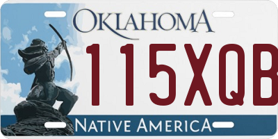 OK license plate 115XQB