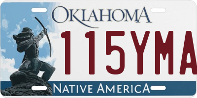 OK license plate 115YMA