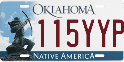 OK license plate 115YYP