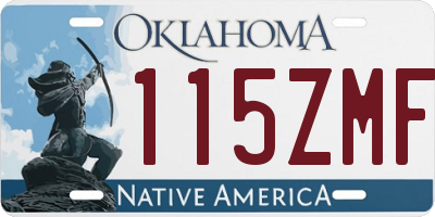 OK license plate 115ZMF