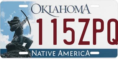 OK license plate 115ZPQ