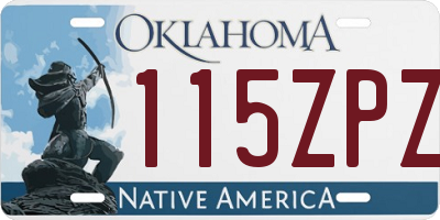OK license plate 115ZPZ