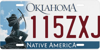 OK license plate 115ZXJ