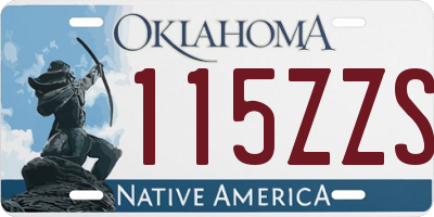 OK license plate 115ZZS