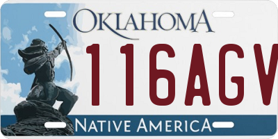 OK license plate 116AGV