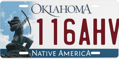 OK license plate 116AHV