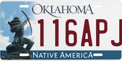 OK license plate 116APJ