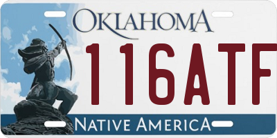 OK license plate 116ATF