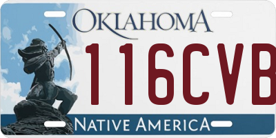 OK license plate 116CVB