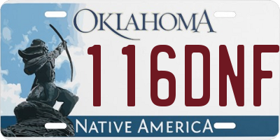 OK license plate 116DNF