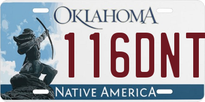 OK license plate 116DNT