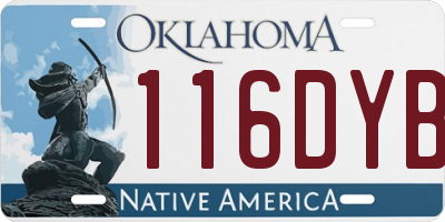 OK license plate 116DYB