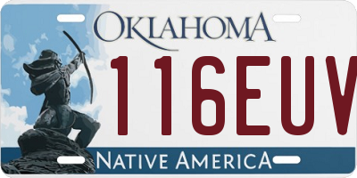 OK license plate 116EUV