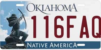 OK license plate 116FAQ