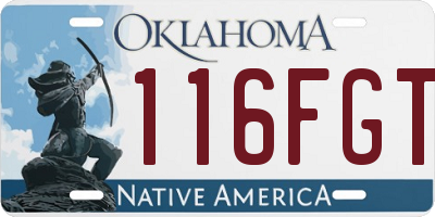 OK license plate 116FGT