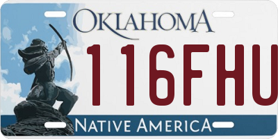 OK license plate 116FHU