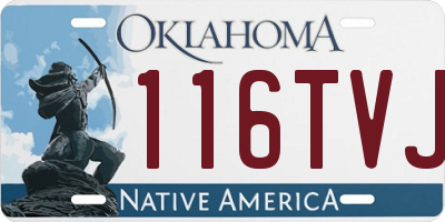 OK license plate 116TVJ