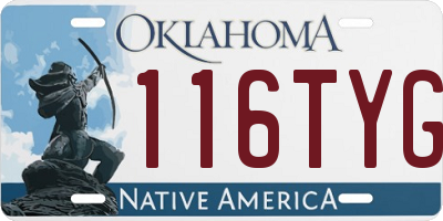 OK license plate 116TYG