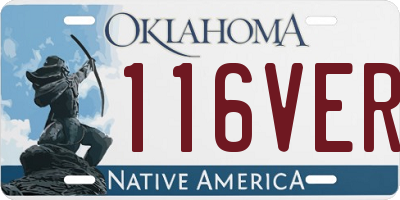 OK license plate 116VER