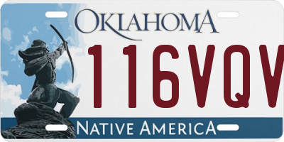 OK license plate 116VQV