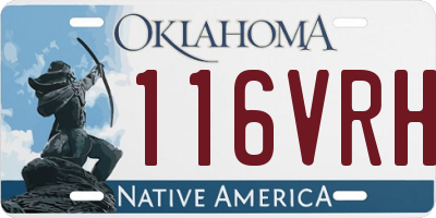 OK license plate 116VRH