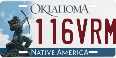 OK license plate 116VRM