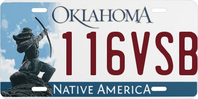OK license plate 116VSB