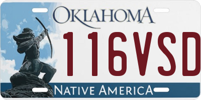 OK license plate 116VSD