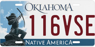 OK license plate 116VSE