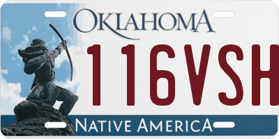 OK license plate 116VSH
