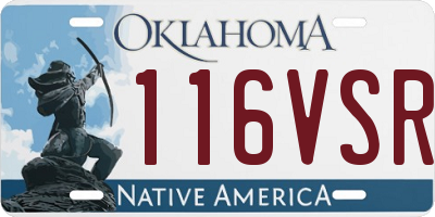 OK license plate 116VSR