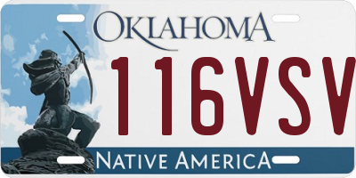 OK license plate 116VSV