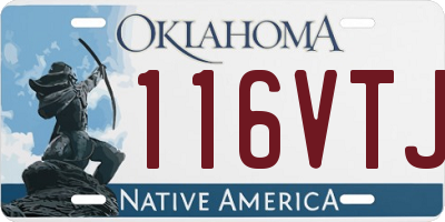 OK license plate 116VTJ
