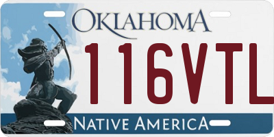 OK license plate 116VTL