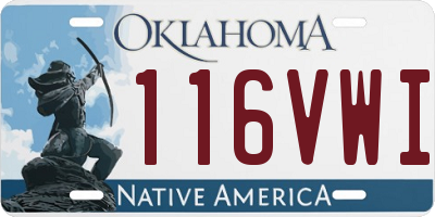 OK license plate 116VWI