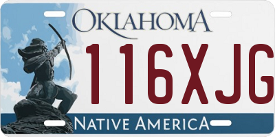 OK license plate 116XJG