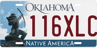 OK license plate 116XLC