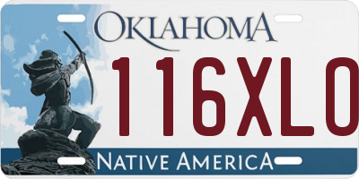 OK license plate 116XLO