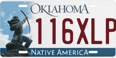 OK license plate 116XLP