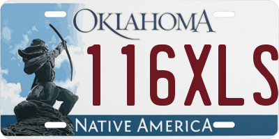 OK license plate 116XLS