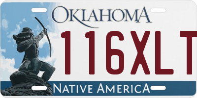 OK license plate 116XLT