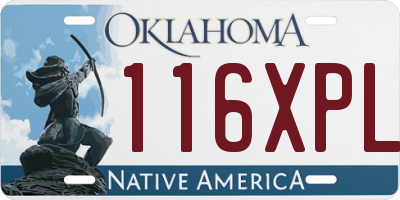OK license plate 116XPL