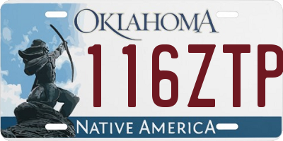 OK license plate 116ZTP