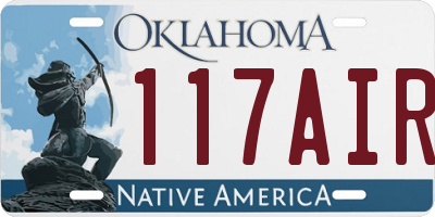 OK license plate 117AIR