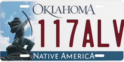 OK license plate 117ALV
